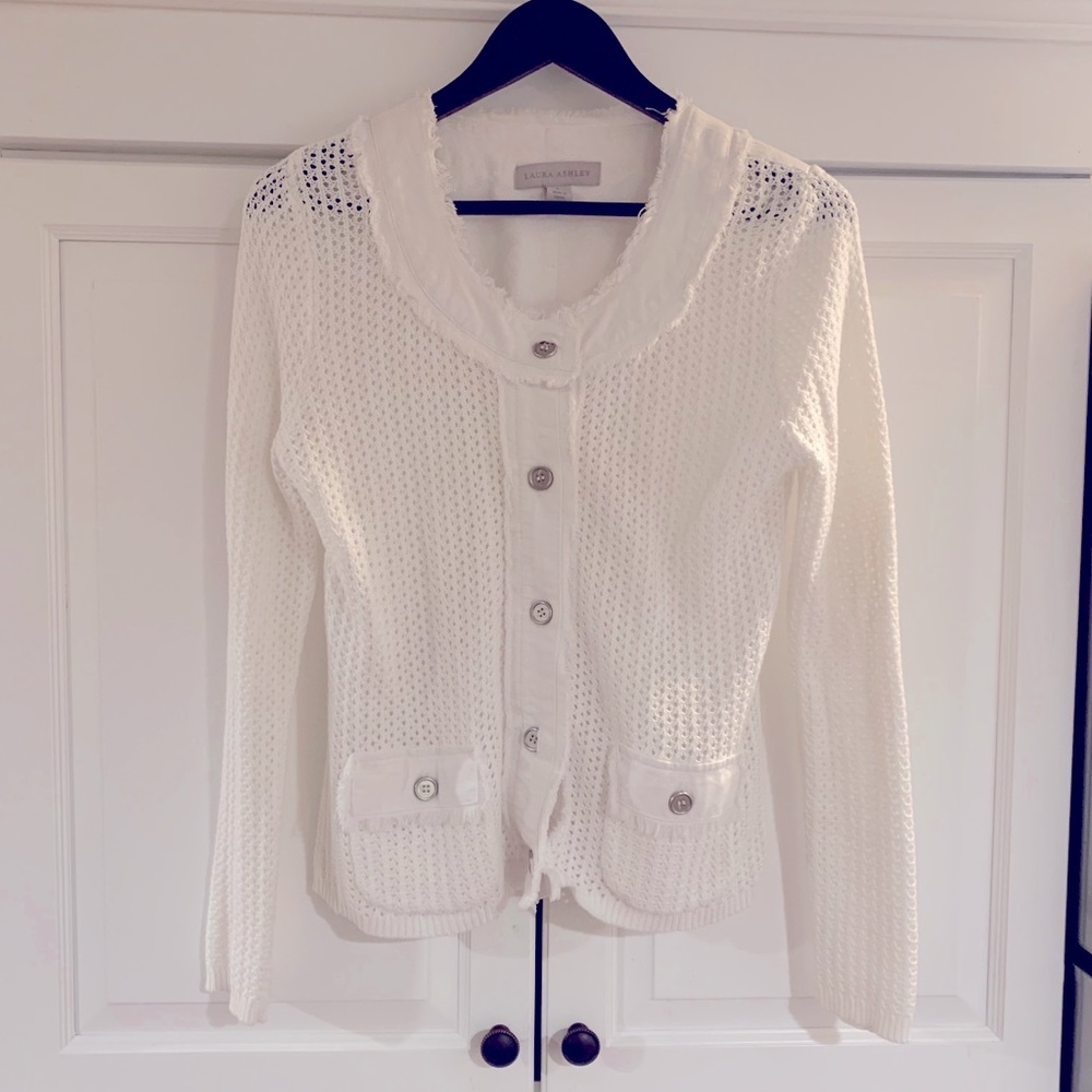 Laura Ashley Crochet Cardigan